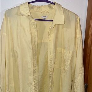 Garage Light Yellow Button Down Shirt
